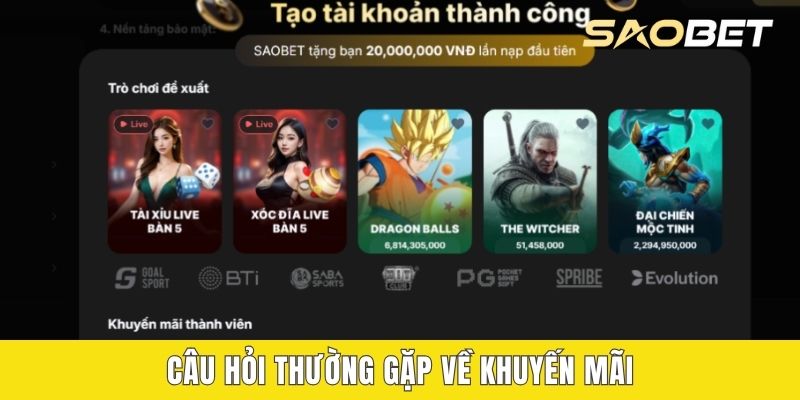 Câu hỏi thường gặp về khuyến mãi