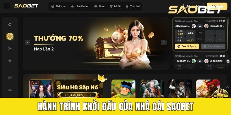 Hành trình khởi đầu của nhà cái SAOBET