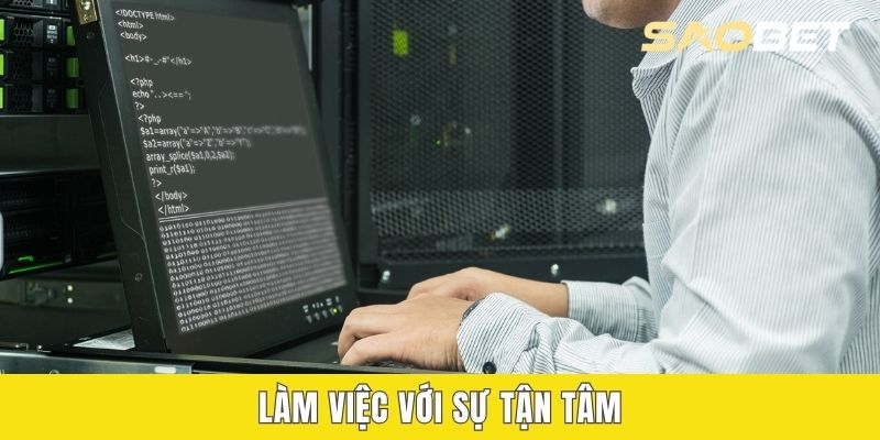 Làm việc với sự tận tâm